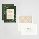 "Draped Garland" - Party Invitations in Pine by Robert and Stella - Assembled