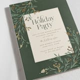 "Draped Garland" - Party Invitations in Pine by Robert and Stella - Detail