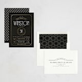 "Aged to perfection" - Party Invitations in Charcoal by Heather Schertzer - Assembled