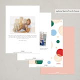 "Bubbles" - Party Invitations in Apple by Elly - Back of Card Options