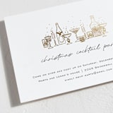 "Holiday Cocktail Party" - Party Invitations in Snow by Pati Cascino - Detail