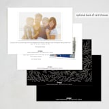 "Spread Cedars" - Party Invitations in Midnight by Amy Kross - Back of Card Options