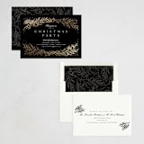 "Spread Cedars" - Party Invitations in Midnight by Amy Kross - Assembled