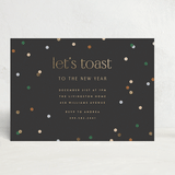 "let's toast" - Party Invitations in Midnight by Ellen Schlegelmilch - Front