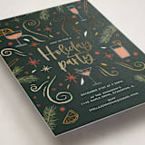 "Holiday Party" - Party Invitations in Forest by Marie Bloch-Laine - Detail