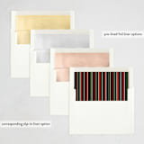 "Holiday Bash" - Party Invitations in Ebony by Susan Moyal - Envelope Liner Options