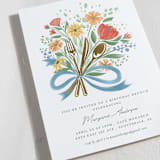 "Brunch Bouquet" - Party Invitations in Bouquet by Paper Sun Studio - Detail