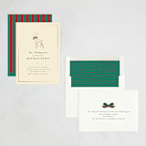 "Decked Out Deer" - Party Invitations in Creme by mo kelley - Assembled