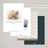 "Vitrola" - Party Invitations in Teal by Tamara Hilje - Back of Card Options