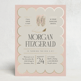 "Dancing Boots" - Party Invitations in Blush by Heather Schertzer - Front