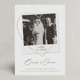 "Vintage Photo Anniversary" - Party Invitations in Pearl by Stephanie Hawkes - Front