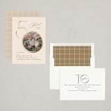 "Just a number" - Party Invitations in Ecru by Creo Study - Assembled
