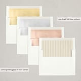 "Fancy Feast" - Party Invitations in Vanilla by Spinsugar - Envelope Liner Options