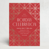 "Filigree" - Party Invitations in Cardinal by Melanie Kosuge - Front