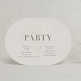 "chic" - Party Invitations in Champagne by Summer Winkelman - Front