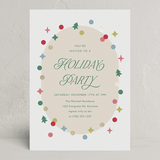 "Holiday Confetti" - Party Invitations in Rainbow by Carolyn MacLaren - Front