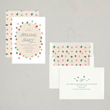 "Holiday Confetti" - Party Invitations in Rainbow by Carolyn MacLaren - Assembled