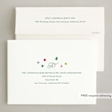"Holiday Confetti" - Party Invitations in Rainbow by Carolyn MacLaren - FREE Recipient Addressing