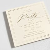 "classic celebration" - Party Invitations in Ecru by Kamala Nahas - Detail