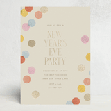 "Confetti Dots" - Party Invitations in Coral by Ellen Schlegelmilch - Front