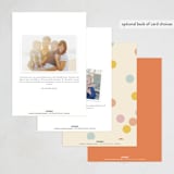 "Confetti Dots" - Party Invitations in Coral by Ellen Schlegelmilch - Back of Card Options