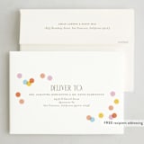 "Confetti Dots" - Party Invitations in Coral by Ellen Schlegelmilch - FREE Recipient Addressing