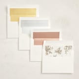 "Reflection" - Party Invitations in Porcelain by Leah Bisch - Envelope Liner Options