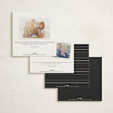"Timeless Charm" - Party Invitations in Charcoal by Lucrecia Caporale - Back of Card Options