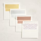 "Glittering Garland" - Party Invitations in Holly by Laura Hankins - Envelope Liner Options