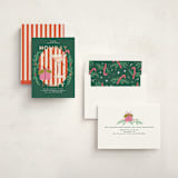 "Holiday Cocktail" - Party Invitations in Wreath by Yuliya Evseeva - Assembled