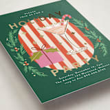 "Holiday Cocktail" - Party Invitations in Wreath by Yuliya Evseeva - Detail