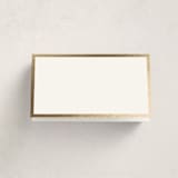"Classic Love" - Foil-Pressed Party Place Cards in Vanilla by Susan Moyal - Blank Front