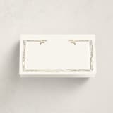 "Reflection" - Foil-Pressed Party Place Cards in Porcelain by Leah Bisch - Blank Front