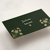 "Paper Whites" - Foil-Pressed Party Place Cards in Pine by Amy Kross - Detail