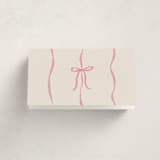 "Sparkling Champagne Tower" - Foil-Pressed Party Place Cards in Petal by Jackie Crawford - Folded Back of Card