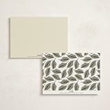 "Classic Love" - Foil-Pressed Party Menus in Vanilla by Susan Moyal - Back of Card Options