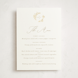 "Reflection" - Foil-Pressed Party Menus in Porcelain by Leah Bisch - Front