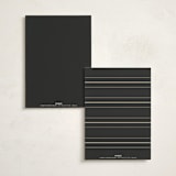 "Timeless Charm" - Foil-Pressed Party Menus in Charcoal by Lucrecia Caporale - Back of Card Options