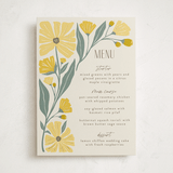 "storybook garden" - Foil-Pressed Party Menus in Buttercup by Karidy Walker - Front