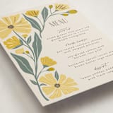 "storybook garden" - Foil-Pressed Party Menus in Buttercup by Karidy Walker - Detail