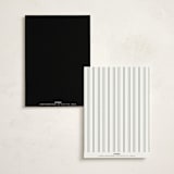 "Traditionalist" - Foil-Pressed Party Menus in Snow by Sarah Brown - Back of Card Options