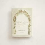 "Floral Arch" - Graduation Thank You Cards in Evergreen by Lucrecia Caporale - Front