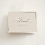 "Gilded" - Graduation Thank You Cards in Cream by Tamara Hilje - Front