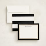 "Gold Notes" - Personalized Stationery Cards in Midnight by Carrie ONeal - Assembled