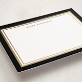 "Gold Notes" - Personalized Stationery Cards in Midnight by Carrie ONeal - Detail