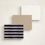 "Evening Elegance" - Personalized Stationery Cards in Navy by Katherine Moynagh - Back of Card Options