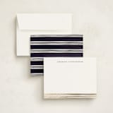 "Evening Elegance" - Personalized Stationery Cards in Navy by Katherine Moynagh - Assembled