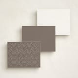 "A Golden Age" - Personalized Stationery Cards in Cocoa by Lehan Veenker - Back of Card Options