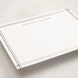 "A Golden Age" - Personalized Stationery Cards in Cocoa by Lehan Veenker - Detail