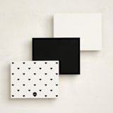 "For Heart's Sake" - Personalized Stationery Cards in Cotton by Michelle Poe - Back of Card Options